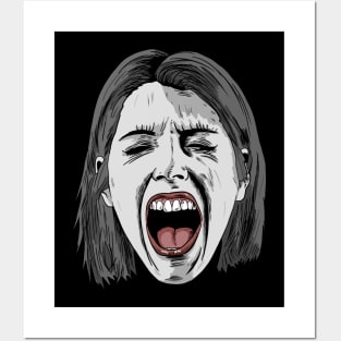 Screaming Woman Posters and Art